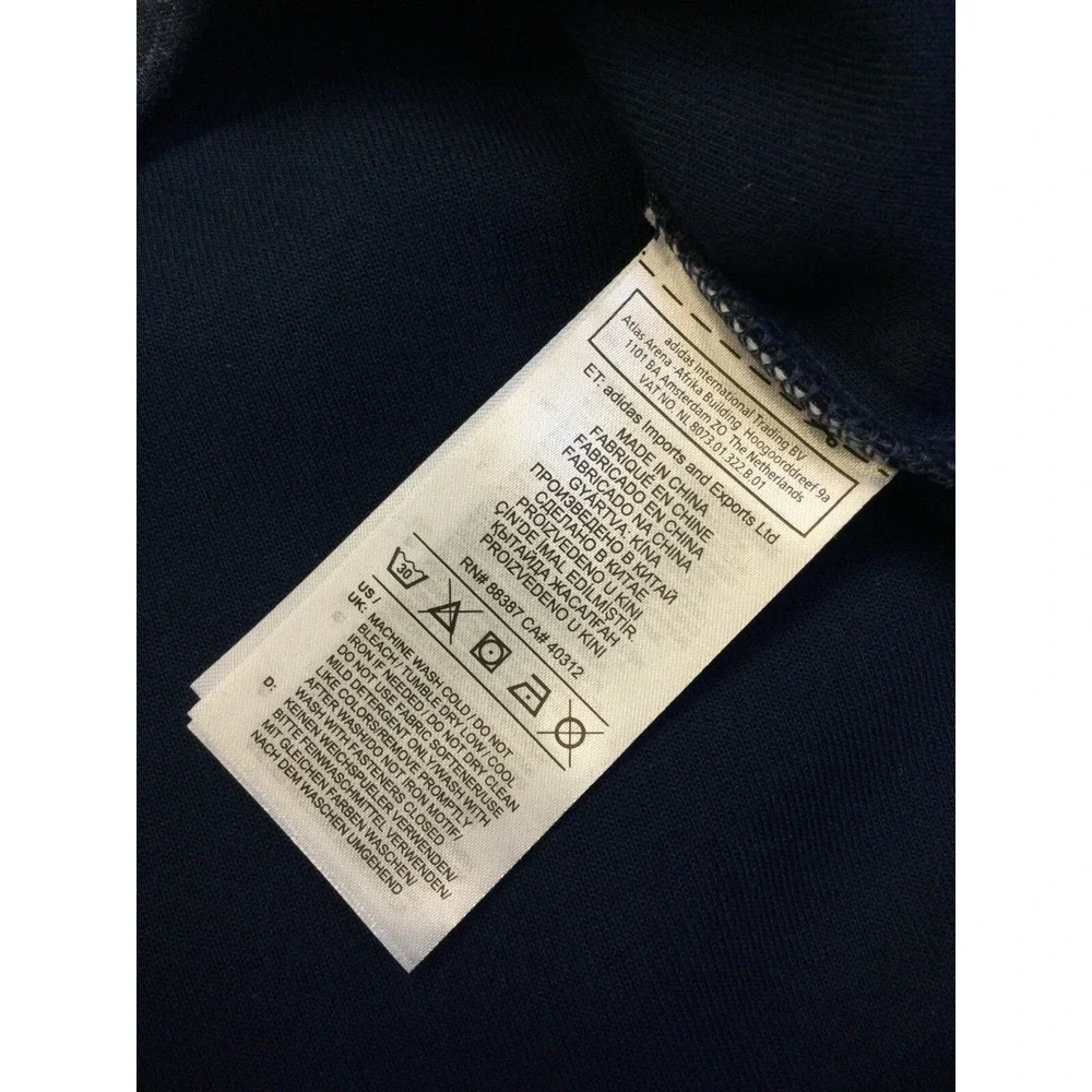 MEN'S ADIDAS CLUB 1/4 ZIP GOLF‎ Pullover SWEATER LEGEND BLUE  Size Small